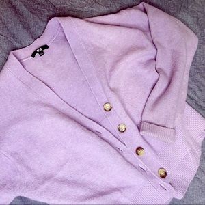 Uniqlo purple cardigan